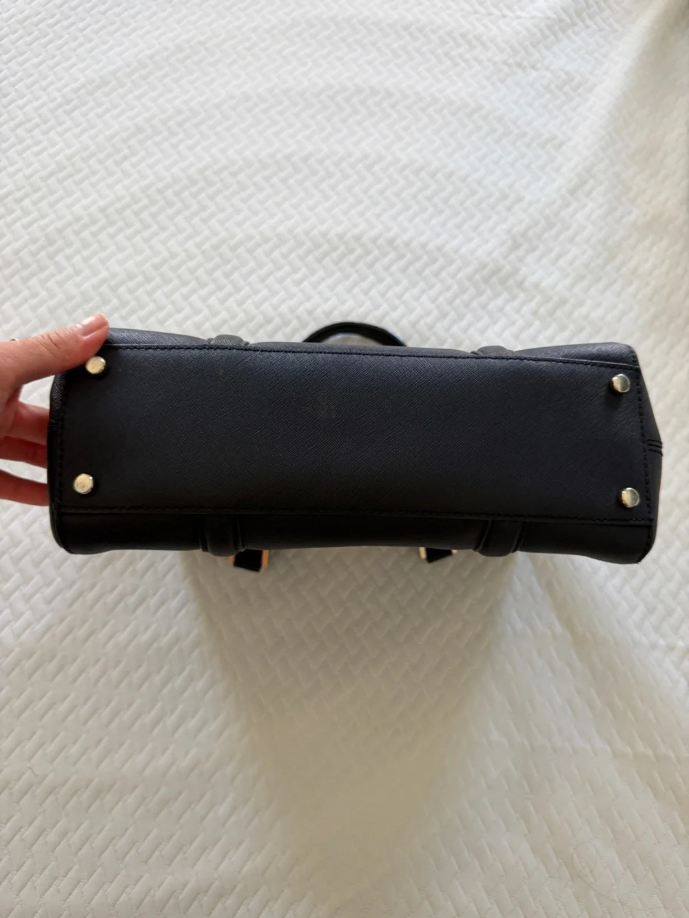 Kate Spade New York Black Leather Satchel Bag